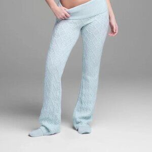 SKIMS Snow Bunny Shop Knit Foldover Pants Cloud NWT 2X
